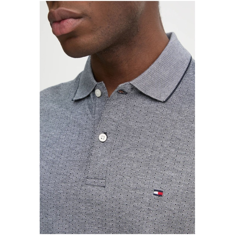 TOMMY HILFIGER Jacquard micropattern reg polo